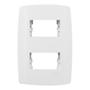 Imagem de Espelho Placa 4x2 com Suporte para 2 Módulos Separados Horizontal Linha Slim Ilumi - 82080