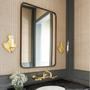 Imagem de Espelho Quadrado C/ Moldura Banheiro Quarto Sala 60 Cm Cores