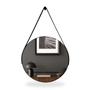 Espelho Redondo Adnet 30cm com Alça e Suporte para Quarto Banheiro Hall - Outlet Dos Espelhos Imagem de Espelho Redondo Adnet 30cm com Alça e Suporte para Quarto Banheiro Hall