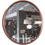 Imagem de Espelho Redondo Decorativo 60cm Com Moldura de Alumínio Design Recuado COBRE
