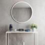 Imagem de Espelho Redondo Laqueado De Parede 70 Cm - Off White