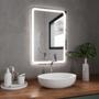 Imagem de Espelho Retangular com LED 60x40cm Touch Bivolt Moderno