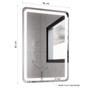Imagem de Espelho Retangular com LED 60x40cm Touch Bivolt Moderno
