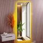 Imagem de Espelho Retangular Grande 150x40 Corpo Inteiro Decoração com LED  DUPLO 