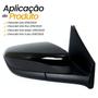 Imagem de Espelho Retrovisor Direito Lado Passageiro Carona Chevrolet Onix Plus Sedan 2019 2020 2021 2022 2023 Sensor Ponto Cego Com Capa