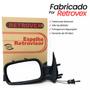 Imagem de Espelho Retrovisor Esquerdo Fiat Uno Fire 2001 2002 2003 2004 2 Portas Com Acabamento Regulagem Interna Manual