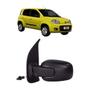 Imagem de Espelho Retrovisor Fiat Uno 4 Portas 2010 a 2014 Com Controle Lado Esquerdo