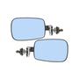 Imagem de Espelho Retrovisor Fusca Mexicano Braço Curto Convexo Azul