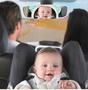 Imagem de Espelho Retrovisor Traseiro Carro Infantil Pelúcia Bebê