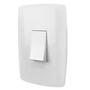 Imagem de Espelho Tomada 4x2 com 1 Interruptor Paralelo Vertical 10A 250V~ Linha Slim Ilumi (Ref.: 8022)