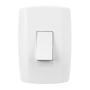 Imagem de Espelho Tomada 4x2 com 1 Interruptor Paralelo Vertical 10A 250V~ Linha Slim Ilumi (Ref.: 8022)