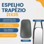 Imagem de Espelho Trapézio de Parede 21x35cm com Alça e Suporte para Lavabo Quarto Camarim