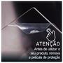 Imagem de Espelho Yin Yang Acrílico Espelhado Prata Sala Home 12cm