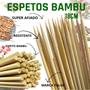 Imagem de Espeto de Bambu com 150 unid Para Churrasco, Doces, festa 18cm