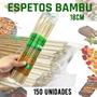 Imagem de Espeto de Bambu com 150 unid Para Churrasco, Doces, festa 18cm