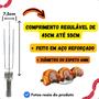 Imagem de Espeto Giratório Elétrico Churrasco Flex Inox Com Grelha Nfe