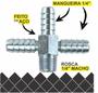 Imagem de Espigão Fixo T Escama 1/4" x Rosca Macho 1/4" Pneumático Ar Comprimido