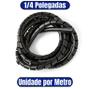 Imagem de Espiral Fios 1/4 PVC Preto - FRONTEC (UNIDADE POR METRO) (F7114PEPR50)