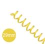 Imagem de Espiral para Encadernação Amarelo Transparente 29mm 200 Folhas 35 und
