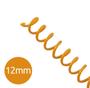 Imagem de Espiral para Encadernação Laranja 45mm 400 Folhas 16 und