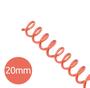 Imagem de Espiral para Encadernação Vermelho Transparente 20mm 120 Folhas 70 und