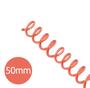 Imagem de Espiral para Encadernação Vermelho Transparente 50mm 450 Folhas 12 und