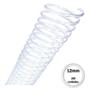 Espiral Plastico para encadernação 12mm Transparente c/ 100 Pcs - MARES Imagem de Espiral Plastico para encadernação 12mm Transparente c/ 100 Pcs