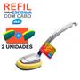 Imagem de Esponja Multiuso Antibactériana Com Cabo + 2 Refil