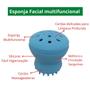 Imagem de Esponja Polvo Limpeza Facial Multifuncional Skin Care Kit 2 Unidades