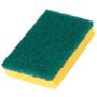 Imagem de Esponja Prática Multiuso Verde E Amarela Kit 3