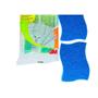 Imagem de Esponja Scotch Brite Dupla Face Nao Risca Azul Com 3 Pecas
