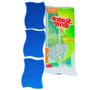 Imagem de Esponja Scotch Brite Dupla Face Nao Risca Azul Com 3 Pecas