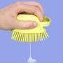 Imagem de Esponja Silicone Dispenser Sabonete Adultos E Pets Amarelo