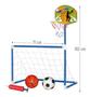 Imagem de Esporte  Infantil 2 Em 1 Basquete E Futebol - Dm Toys