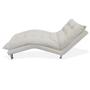 Imagem de Espreguiçadeira Chaise Decorativa Estofada Sala de Estar Diva Suede Bege - DL Decor
