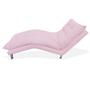 Imagem de Espreguiçadeira Chaise Decorativa Estofada Sala de Estar Diva Suede Rosa Bebe - DL Decor