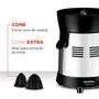 Imagem de Espremedor de Frutas Mondial E-10 Turbo Com Cone Extra e 250W Preto e Inox