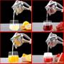 Imagem de Espremedor De Laranja Manual Com Bico Suco Natural Multifuncional Juicer Aço Inox Fruta Cozinha