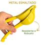 Imagem de Espremedor Manual De Limão E Laranja Grande Resistente Amarelo