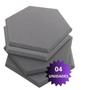 Imagem de Espuma Acustica Hexagonal Anti Ruido 30X2Cm Kit Com 4 Placas
