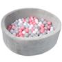 Imagem de Espuma Ball Pit Nuby Velvet Soft Play com 200 bolas para bebê