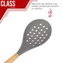 Imagem de Espumadeira Silicone Bambu 31cm Utensílios Class Home