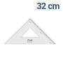 Imagem de Esquadro Acrilico 32Cm 45 Com Graduacao - 1532