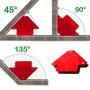 Imagem de Esquadro Magnético Hexagonal Para Solda 35KG Multi Angulo 30 45 60 75 90