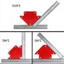 Imagem de Esquadro Magnético Para Solda 12kg - 6 Peças