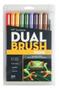 Imagem de Est Caneta Dual Brush Secondary C/10 Cores Tombow