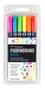 Imagem de Est Canetas Fudenosuke Neon Colors C/6 Cores Tombow