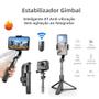 Imagem de Estabilizador Gimbal Portátil para Smartphone com Tripé e Bastão de Selfie - Controle Remoto