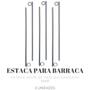 Imagem de Estaca 40 cm para barraca de aco ca-50 galvanizado de 6mm com 06 unidades