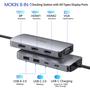 Imagem de Estação de Ancoragem USB-C MOKin com Monitor Duplo (HDMI e VGA) e USB 3.0